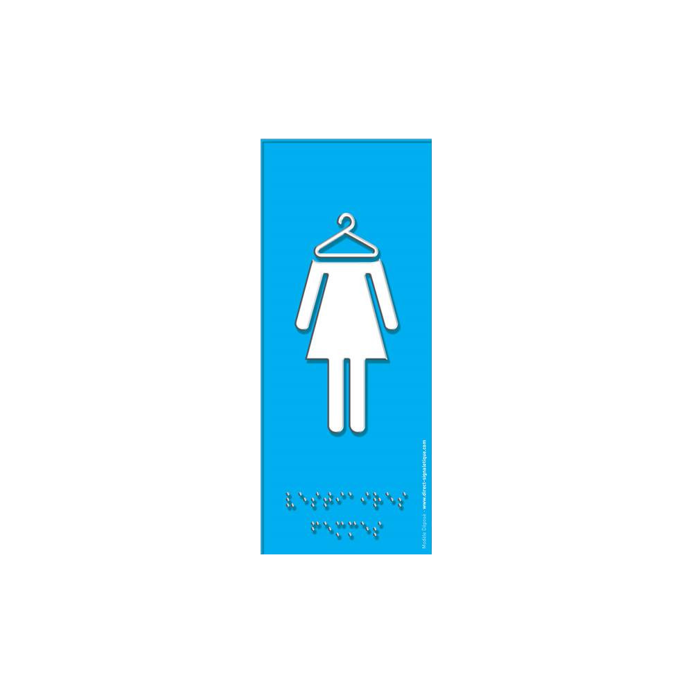 Plaque De Porte Vestiaires Femmes Gamme Pop Art Direct Signal Tique