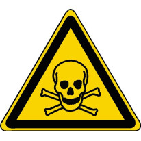 Panneau danger matières toxiques ISO 7010 - W016
