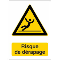 Panneau Attention Risque de Dérapage - W011F