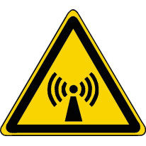 Panneau danger radiation non ionisantes ISO 7010 -