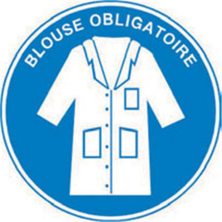 Signalétique blouse obligatoire - STF 2222S