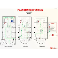 Plan d´intervention plastifié