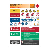 Consigne de dépotage éthanol en Alu dibond - H 420