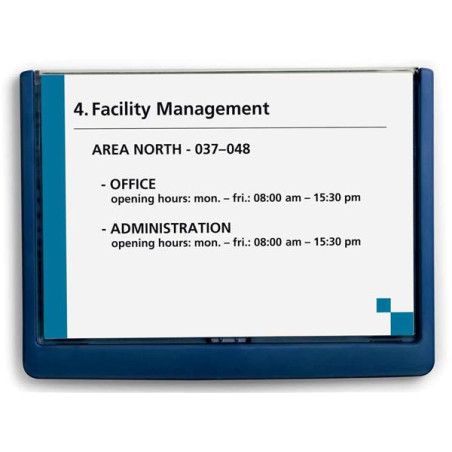 Plaque de porte Standard Click Sign Durable