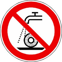 Panneau interdiction d´utiliser pour la retificati