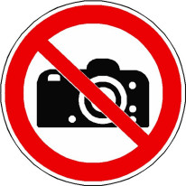 Panneau interdiction de photographier ISO 7010 - P