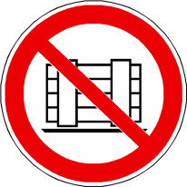 Panneau ne pas obstruer ISO 7010 - P023