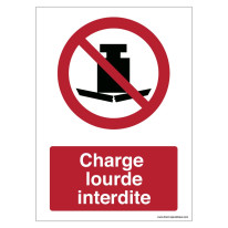Signalisation Charge lourde interdite - P012F