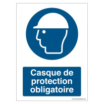 Signalisation Casque de protection obligatoire - M