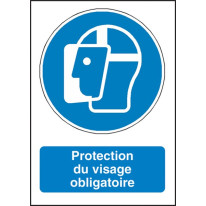 Signalisation Protection du visage obligatoire - M