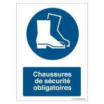 Signalisation Chaussures de sécurité obligatoires 
