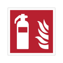 Signalétique Incendie carrée en carton deluxe F001