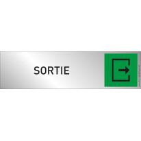 Plaque plexi couleur ´Sortie´