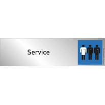 Plaque plexi couleur Service