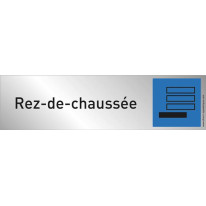 Plaque plexi couleur Rez-De-Chaussée