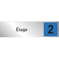 Plaque plexi couleur 2ème Etage