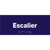 Plaque de porte Texte relief - Escalier - H 80 x L