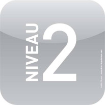 Plaque d´étage - Niveau 2 - Icone® Gris souris 120