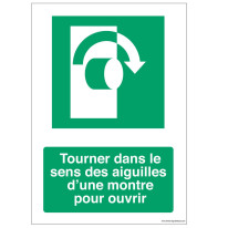 Signalisation Tourner dans le sens des aiguilles d