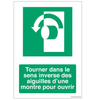 Signalisation Tourner en sens inverse des aiguille