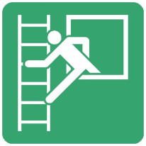 Panneau fenêtre de secours avec échelle de secours