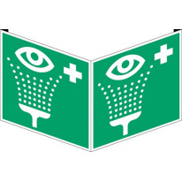 Panneau d´angle Rinçage des yeux