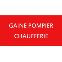 Etiquette Gaine pompier chaufferie - CH7