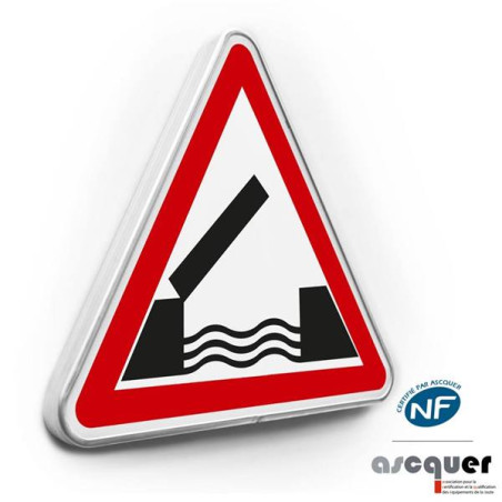 Panneau de danger Pont mobile - A6