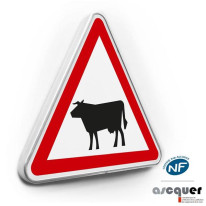 Panneau de danger Passage d´animaux domestiques - 
