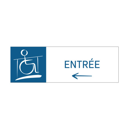 Panneau Entrée fauteuil roulant à gauche