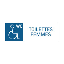 Panneau Toilettes handicapés Femmes