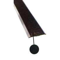 Profil plat en aluminium à coller à visser