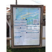 Vitrine Affichage Extérieur Bois - Direct Signalétique
