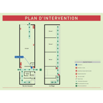 Plan d´intervention en PVC photoluminescent