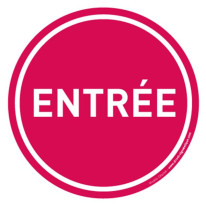 Autocollant pour entrée - Direct Signalétique