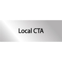 Plaque en alu gravé Local CTA - H 70 x L 200 mm -
