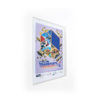 Porte-affiches étanche - Fixation par serre-câbles