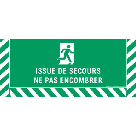 Marquage signalisation au sol issue de secours ISO