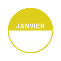 Lot de 1000 étiquettes Mois - Direct Signalétique