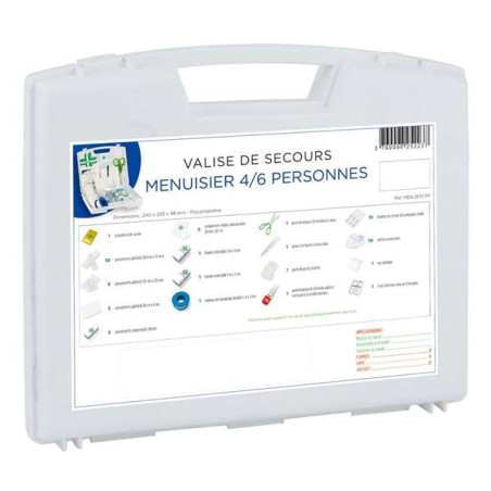 Trousse de secours menuisiers 6 personnes