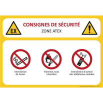 Consignes de sécurité Zone ATEX