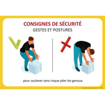 Consignes de sécurité Comment soulevez correctemen