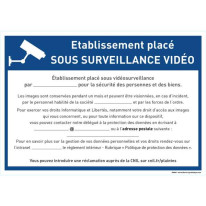 Panneau entreprise sous vidéo surveillance à rempl