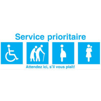 Bande de signalisation sol - Service prioritaire