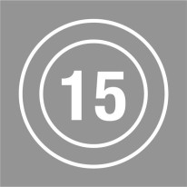 Pochoir Vitesse limitée à 15 km/h - 600 x 600 mm
