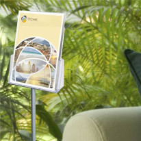 Porte-brochure sur pied