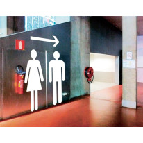 Autocollant Grand Format pour Toilettes - Direct Signalétique