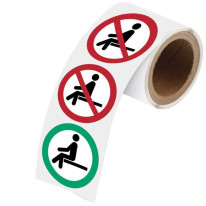 Pictogrammes Ne pas s´asseoir et s´asseoir - alter