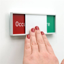 Plaque Occupé/libre en 5 langues - H 54 x L 151 mm