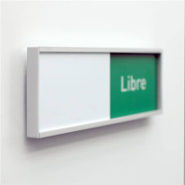Plaque Occupé/libre en 5 langues - H 54 x L 151 mm